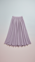 Lavender veil midi skirt
